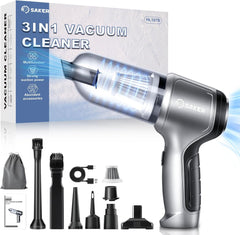 Saker Car Vacuum Cleaner Cordless,Handheld Vacuum Cleaner Type C,Mini Portable Vacuum with Brushless Motor 15000PA Powerful for Car,Keyboard,Office and Home Cleaning