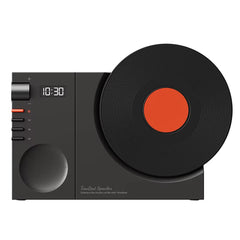 Time Vinyl Record Player Retro Bluetooth Stereo Speakers Small Wireless Clock High Quality Home CD Player