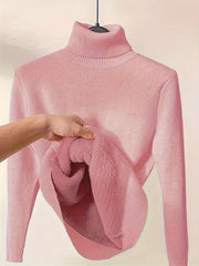 Women's Elegant Casual Cardigan Sweater-Long Sleeve,, High Collar, Keep Warm, Stylish Top for Cold Weather