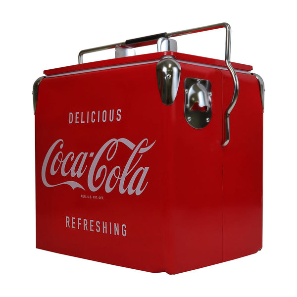 Coca-Cola 13L Stainless Steel Ice Chest with Bottle Opener 18 Can