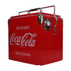 Coca-Cola 13L Stainless Steel Ice Chest with Bottle Opener 18 Can