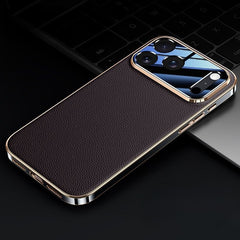 Phone Case - Light Luxury Business Phone Case for Iphone 17Promax Ultra Thin Anti Drop Mens Protective Cover