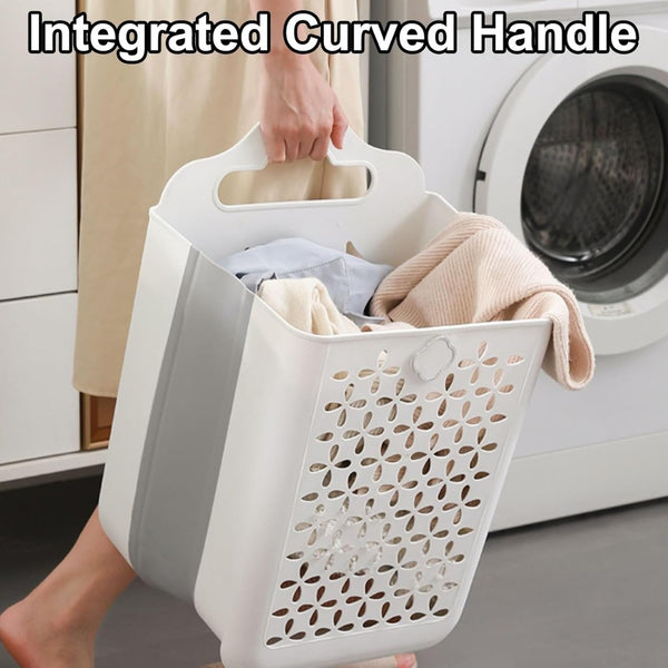 Collapsible Laundry Basket, for Laundry Storage Basket with Handles Wall Laundry Hamper, Versatile Dirty Clothes Storage Bin for Clothes, Towel, Blanke