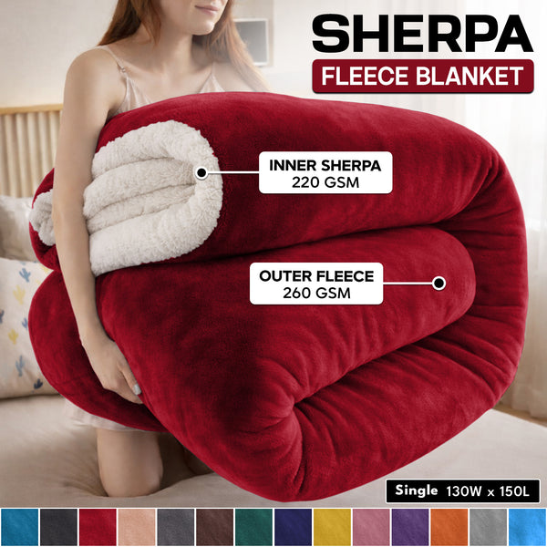 1pc Luxurious Double-Sided Sherpa Throw Blanket – Soft, Warm & Cozy Contemporary Blanket, Machine Washable, Perfect for Couch, Bed, Office & Travel, Ideal Gift