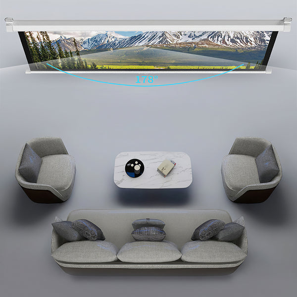 1pc Projector Accessory|Projection Screen-White,Portable 72-inch - High-definition Projection Screen for Display Boards in Schools/ Offices, Easy Installation (133x75cm)