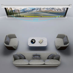 1pc Projector Accessory|Projection Screen-White,Portable 72-inch - High-definition Projection Screen for Display Boards in Schools/ Offices, Easy Installation (133x75cm)