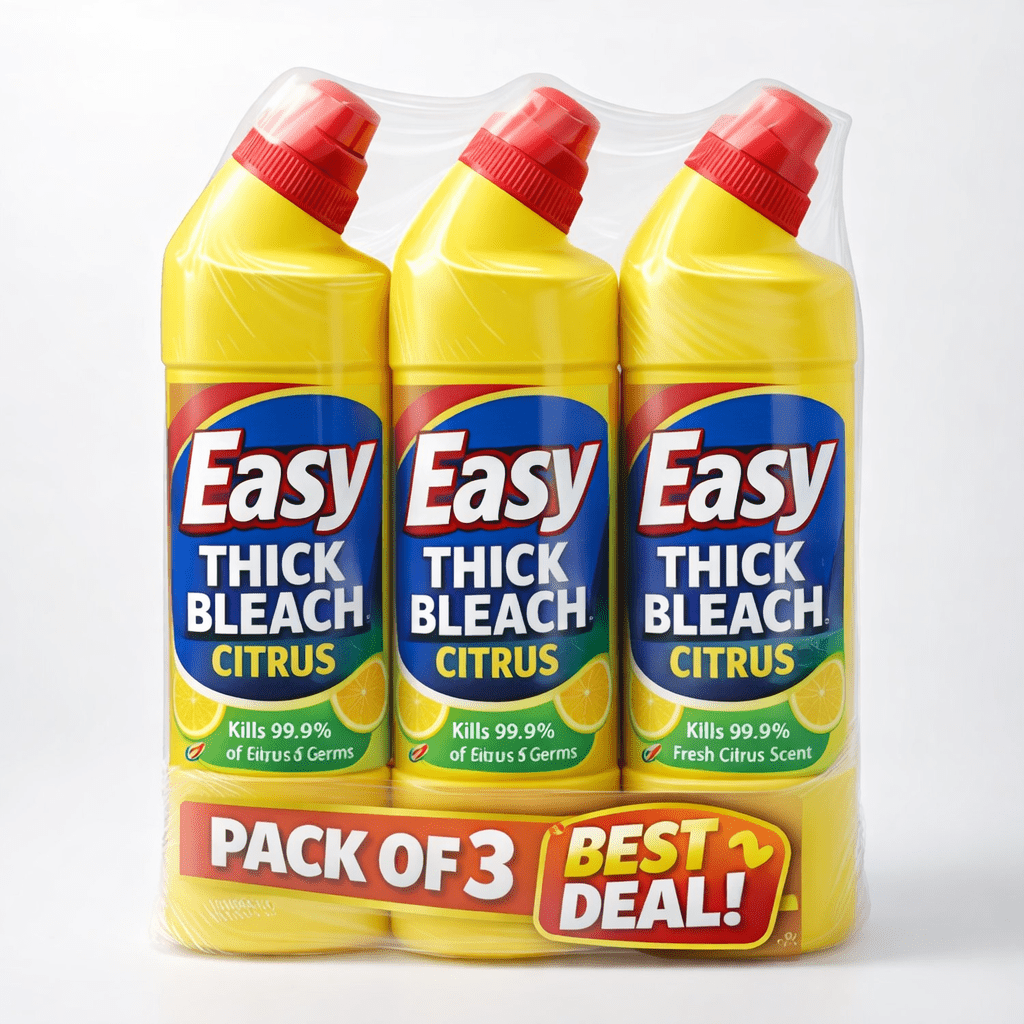Easy Thick Bleach Citrus 750ml – Pack of 3 to 12