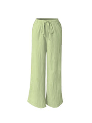 Women's Three-piece Elegant Casual Wide-leg Trousers, Straight Leg Design, Suitable for All Seasons, Adult Fit, All-season Trousers, Loose Fit, Comfortable and Flattering.