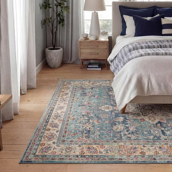 Concept Looms Vintage Kashan Blue Rug, in 3 Sizes