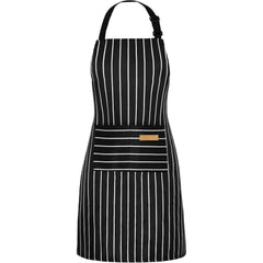 2PC Classic Design Striped Apron, Unisex Simple Criss Cross Apron For Kitchen Home Restaurant Coffee Shop Barbecue, Men's Workwear And Protective Clothing