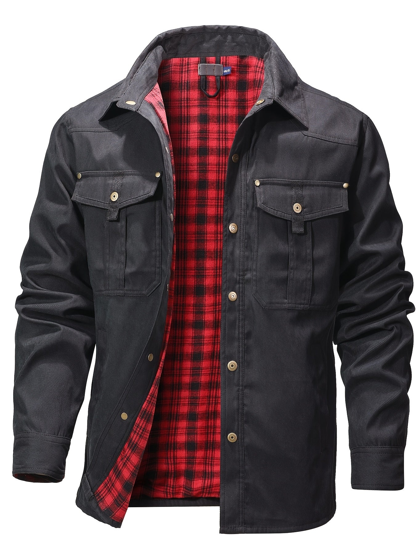Men's Casual Trendy Color Block Bomber Jacket - Zip-Up Streetwear Jacket