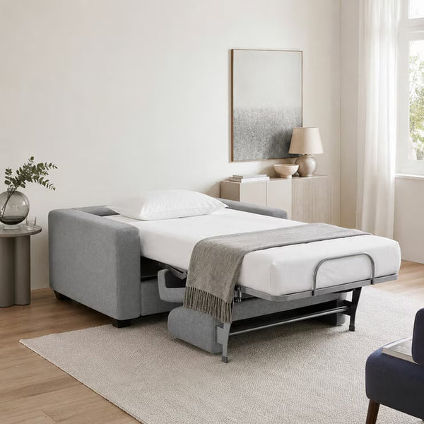 Lucas Grey Fabric Snuggler Sofa Bed