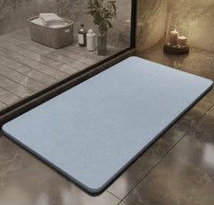 Grey,Quick Dry Diatomite Bath Mat - Clean Slate (Marble)