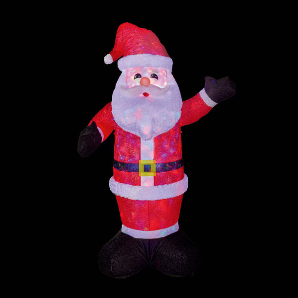 2.4M Plush Santa Inflatable with Leds