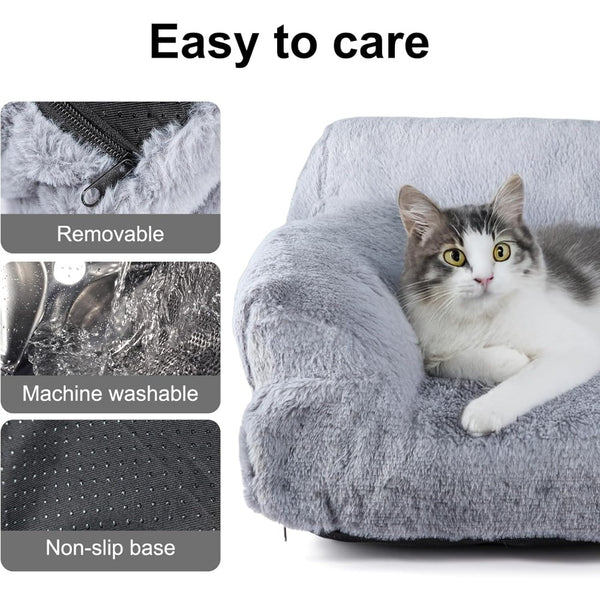 Cat Sofa 66x48x33cm Cat Couch Bed Pet Size 15-20 Stylish Cats Bed Catties Fluffy and Soft Catd Sofa Beds Small Dog Sofas Beds for Dogs and Cats for Small and Medium Dogs