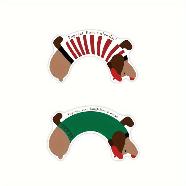 1pc Cute Dachshund Bathroom Mat, Silica Gel U-Shaped Non-Slip Absorbent Foot Mat, Hand Wash Only, Soft PVC Material, Home Decor