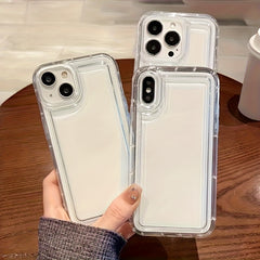3pcs Transparent Shockproof TPU Phone Case, Compatible with Apple iPhone 16, 15, 14, 13, 12, 11, XS, XR, X, 8, 7 Mini, Plus, Pro Max, SE Series Phone Cases, a Perfect Gift for Friends, Girlfriends, Boyfriends, Family, Or