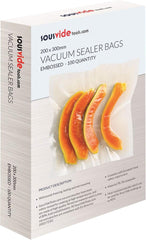 Sousvidetools | Vacuum Sealer Bags | Pack of 100 | 30Cm X 40Cm | Embossed Food Storage | Sous Vide Cooking, Freezing & Microwaving | [SVT-06005]