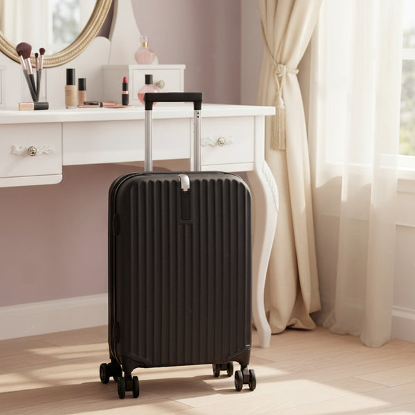 Foldable 20 Inch Trolley Luggage, Compact Carry-On Travel Suitcase, Durable Collapsible Luggage with Adjustable Handle, Ideal for Holiday Vacations, Train Journeys and Easy Storage At Home, 1pc