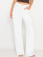 【Tall】KatchMe Women's Wide Leg Jeans - Mid Rise Relaxed Fit Denim Pants, Soft Stretch Comfortable Trousers for Fall & Winter, Streetwear Casual Bottoms