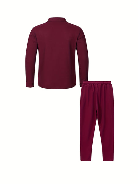 Procurement Products Autumn Winter Men'S Athletic Suit Casual Athletic Jacket And Pants 2pcs Set Plus Drawstring Outdoor Casual Athletic Pants Set