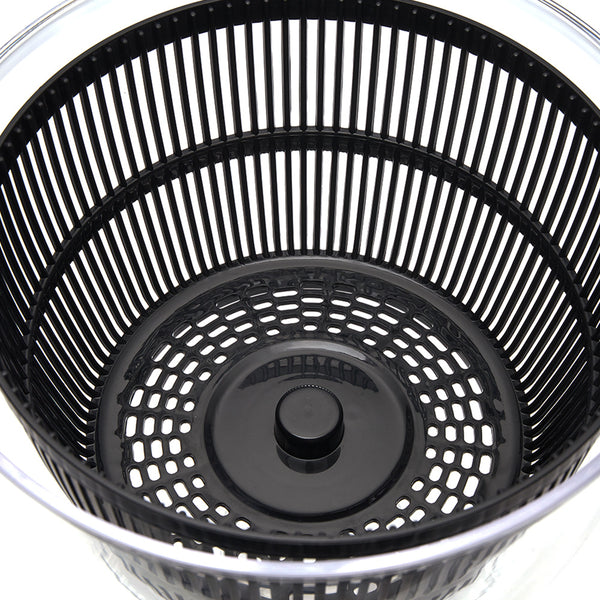Large Manual Lettuce Spinner & Fruits Vegetable Washer Dryer with Rotary Handle, Salad Spinner, Tastier Salads, 24*17*24cm