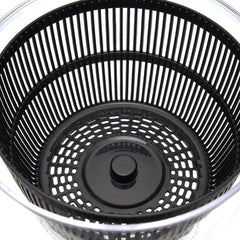 Large Manual Lettuce Spinner & Fruits Vegetable Washer Dryer with Rotary Handle, Salad Spinner, Tastier Salads, 24*17*24cm