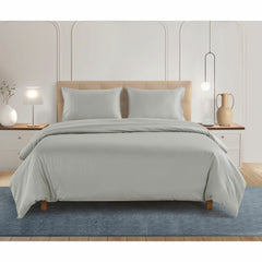 Welhome 500 Thread Count Lyocell Cotton Blend Duvet Set in 3 Colours, Double