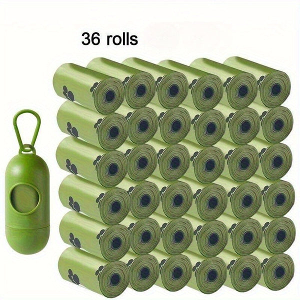 36 Rolls Dog Puppy Pets Poo Bags and Leak proof with 1 Free Dispensers