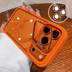 Phone Case - 2pcs (1pc Phone Case And 1pc Camera Lens Protector) Luxury Magnetic Shockproof Phone Case Compatible with Iphone 17, 16, 15, 14, 13, 12, 11 Pro Max Plus Air 16E, Featuring a Lens Holder And Glass Lens Protector