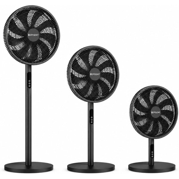 EPISENT 3-in-1 16 Inch Pedestal & Desk Fan with Remote Control – Adjustable Height 65-125cm, 3 Speed Settings, 9H Timer, Oscillating Cooling Fan for Home, Office & Bedroom