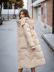 Women's Padded Coat, Long Style Outerwear, Fashionable New Winter Arrival, Warm Casual Thickened Padded Jacket