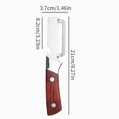 Multi-Functional Vegetable Peeler, 2-in-1 Fruit Veggie Peeler & Bottle Opener, Stainless Steel Blade Peelers for Kitchen