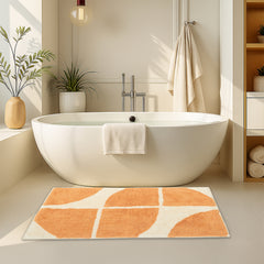 Stockholm Bath Mat with Non-Slip Backing – Super Soft, Water Absorbent, 100% Cotton Blend, Quick-Drying Bathroom Toilet Floor Rug, 50 x 8 cm