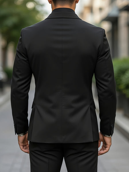 Tongtongbang Selection: Men's High-End New Style 2-Piece Suit Set (Jacket and Trousers) Suitable for Formal Occasions and Banquets