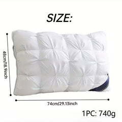 Pack of 2/1 Neck Support Pillow Cores, Hotel Quality Pillows, Moisture-Absorbent & Breathable Pillows, Comfortable Sleep Bedding for Bedrooms, Living Rooms & Home Decoration, Fashionable & Simple Style-740g/1480g