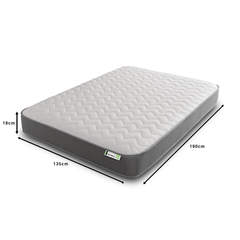 Starlight Beds Zig Zag Hybrid Memory Foam and Open Coil Spring 18CM Deep Mattress