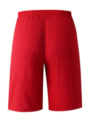 Circle 3pcs Set Standard Size Women's Shorts Casual Beach Pants with Pockets