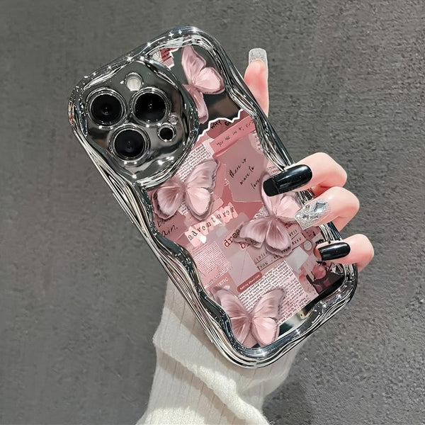 1 Cute and Stylish Thick Shockproof Phone Case, Electroplated Cream Soft Cover Suitable for Various iPhone Models Including 17/16/15/14/13/12 Cases/11 Pro Max/Plus/X/8/7- Popular Birthday Gift Business Present Durable Anti-Stain Anti-Fingerprint,
