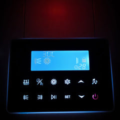 Insignia All in One Steam Shower & Infrared Sauna with Aromatherapy in Black - 1450 X 900Mm