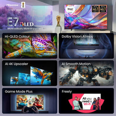 Hisense 58E7STUK 55 Inch QLED HD Smart TV