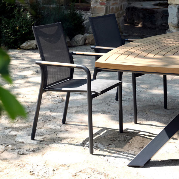 Pro Loisirs Ferrone 7 Piece Triangular Sling Dining Patio Set