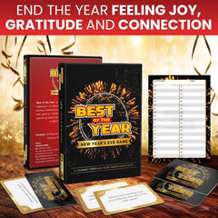 BEST of the YEAR – the Feel-Good Game for New Year’S Eve 2025 | Sparks Meaningful Conversations | Gift Idea for Secret Santa & Holiday Family Game Night for Adults & Kids | 1–10 Players