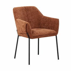 Manila Orange Fabric Dining Chair, 2 Pack