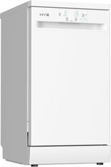 HYE Slimline Dishwasher, 45Cm Small Dishwasher, Freestanding Dish Washer with a White Finish, Compact under Counter Design, 9 Place Settings, 29-Minute Quick Wash, 4 Programs [2025]