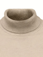 [Xingmengzhi OBM] 2pcs Men'S Turtleneck Long Sleeve Sweater Set