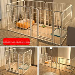 6 Panels Dog Pen | Pet Puppy Playpen Metal Exercise Play Fence for Indoor and Outdoor Use