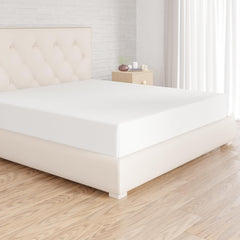 Amazon Basics Soft Microfibre Single Fitted Sheet, Deep Pocket 12 Inch (30 Cm), White