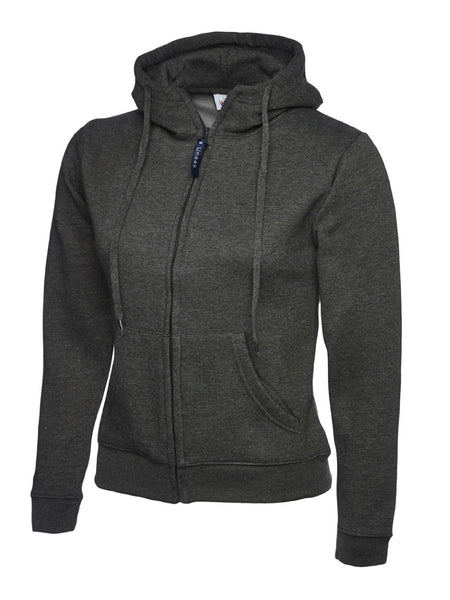 Uneek Clothing UC505 Ladies Classic Full Zip Hooded Sweatshirt - Double Fabric Hood | Brushed Lining, Casual Top for Women | Suitable for Everyday or Work Wear