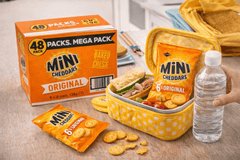 Jacob'S Mini Cheddar'S Original, with Real Cheese Snack Biscuits Crackers 8 x 6 Pack of 138g Each